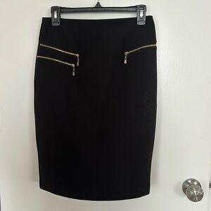 Black pencil skirt